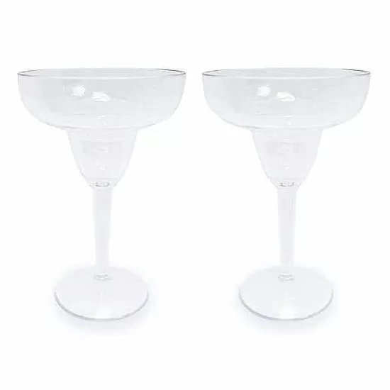 Food Network™ Drinkware & Glassware*Food Network 2-Pc. Clear Textured Acrylic Margarita Glass Set