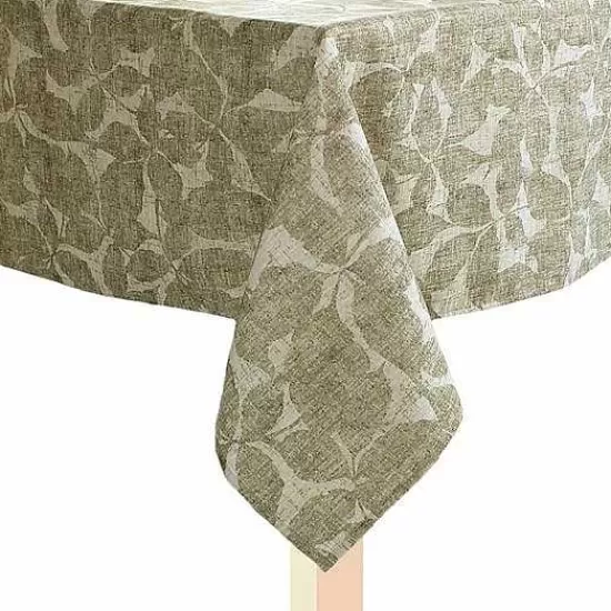 Food Network™ Table Linens*Food Network Khaki Leaves Tablecloth