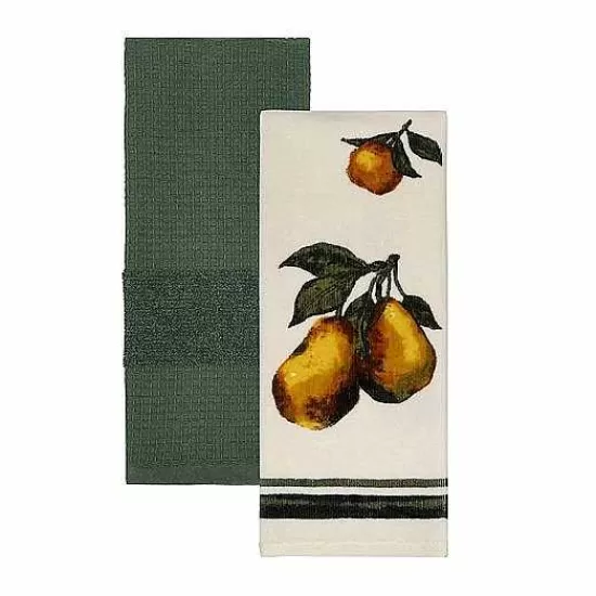 Food Network™ Kitchen Linens*Food Network Pear Oil Painting Kitchen Towel 2-Pk.