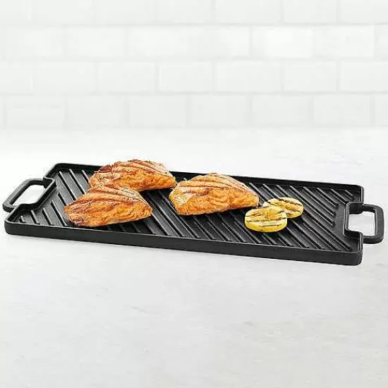 Food Network™ Cookware & Bakeware*Food Network Pre-Seasoned Cast-Iron Reversible Grill