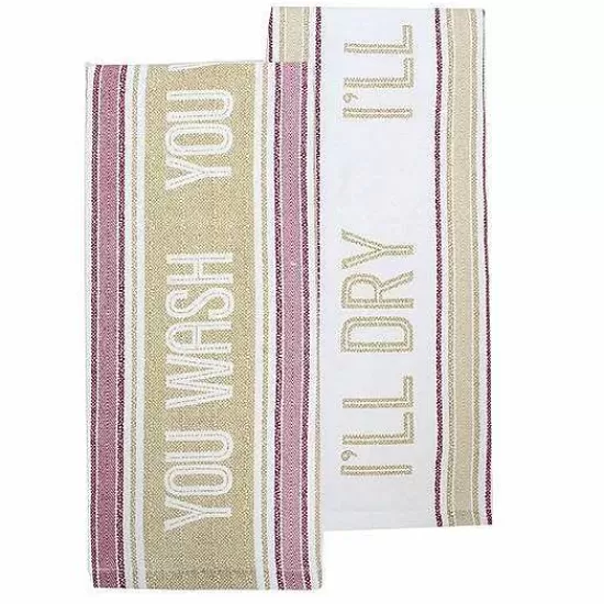 Food Network™ Kitchen Linens*Food Network Sentiment Kitchen Towel 2-Pack