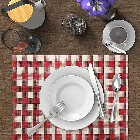 Food Network™ Table Linens*Food Network Vinyl Gingham Placemat 4-Pk.