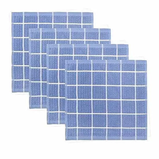 Food Network™ Kitchen Linens*Food Network® Windowpane Grid Dishcloth 4-Pk.