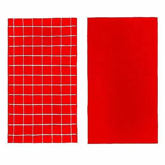 Food Network™ Kitchen Linens*Food Network Windowpane Grid Kitchen Towel 2-Pk.